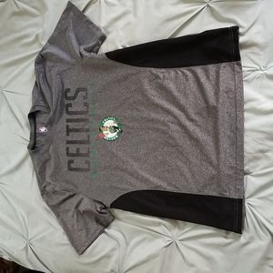 NBA Celtics T Gray/Black size large